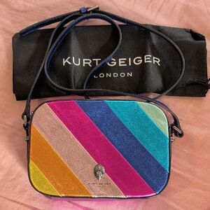 Kurt Geiger London Kensington Rainbow Leather Crossbody Bag
